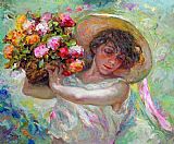 Jose Royo PASEO EN EL CAMPO painting